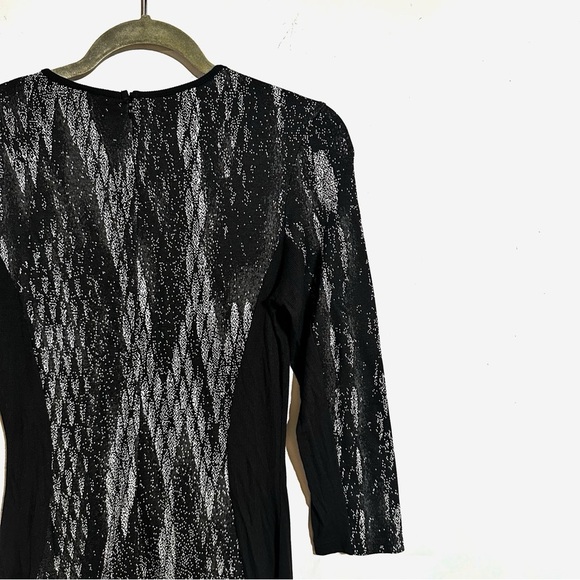 Revolve Lanston Printed Slimming Dress In Black/White Size M New With Tags - Picture 7 of 8